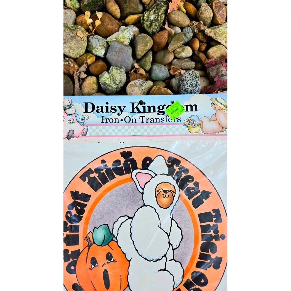 Vintage Daisy Kingdom Trick or‎ Treat Sloth Iron On Transfer Halloween